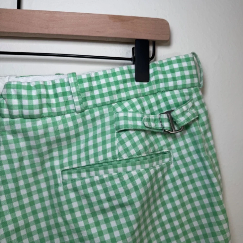 Polo Ralph Lauren Shorts Men's Size 34 Green Checkered Plaid Vintage Preppy